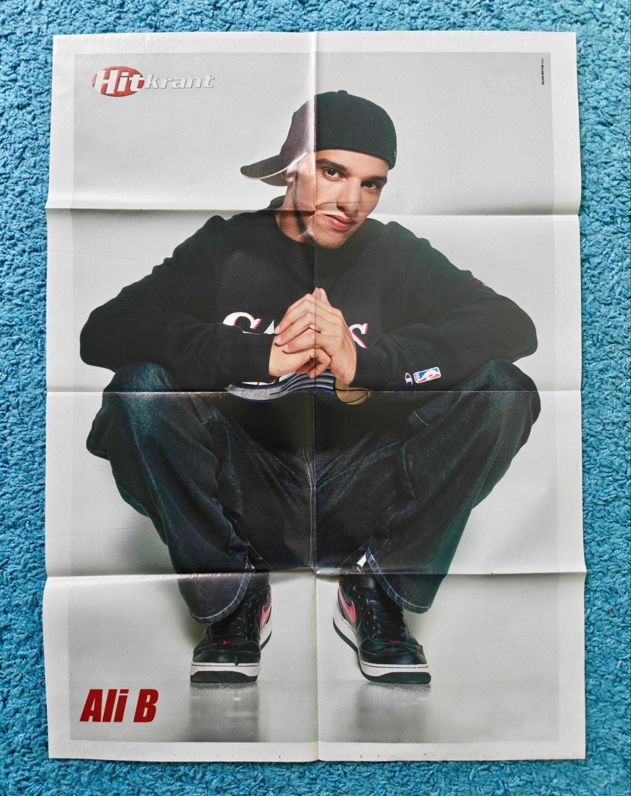 Ali B poster hitkrant vintage, Rechthoekig Staand, Nieuw, Ophalen of Verzenden, A1 t/m A3