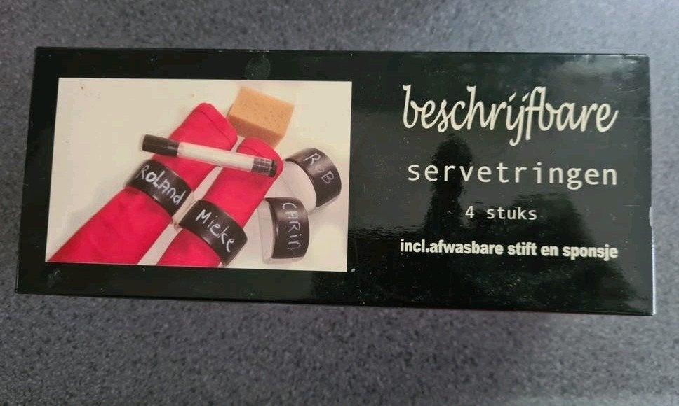 beschrijfbare servetringen, Boeken, Ophalen, Nieuw, Overige onderwerpen