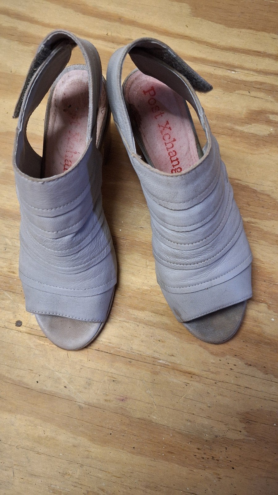 Post Xchange sandalen met hak - Maat 39, Postexchange, Grijs, Gedragen, Sandalen of Muiltjes