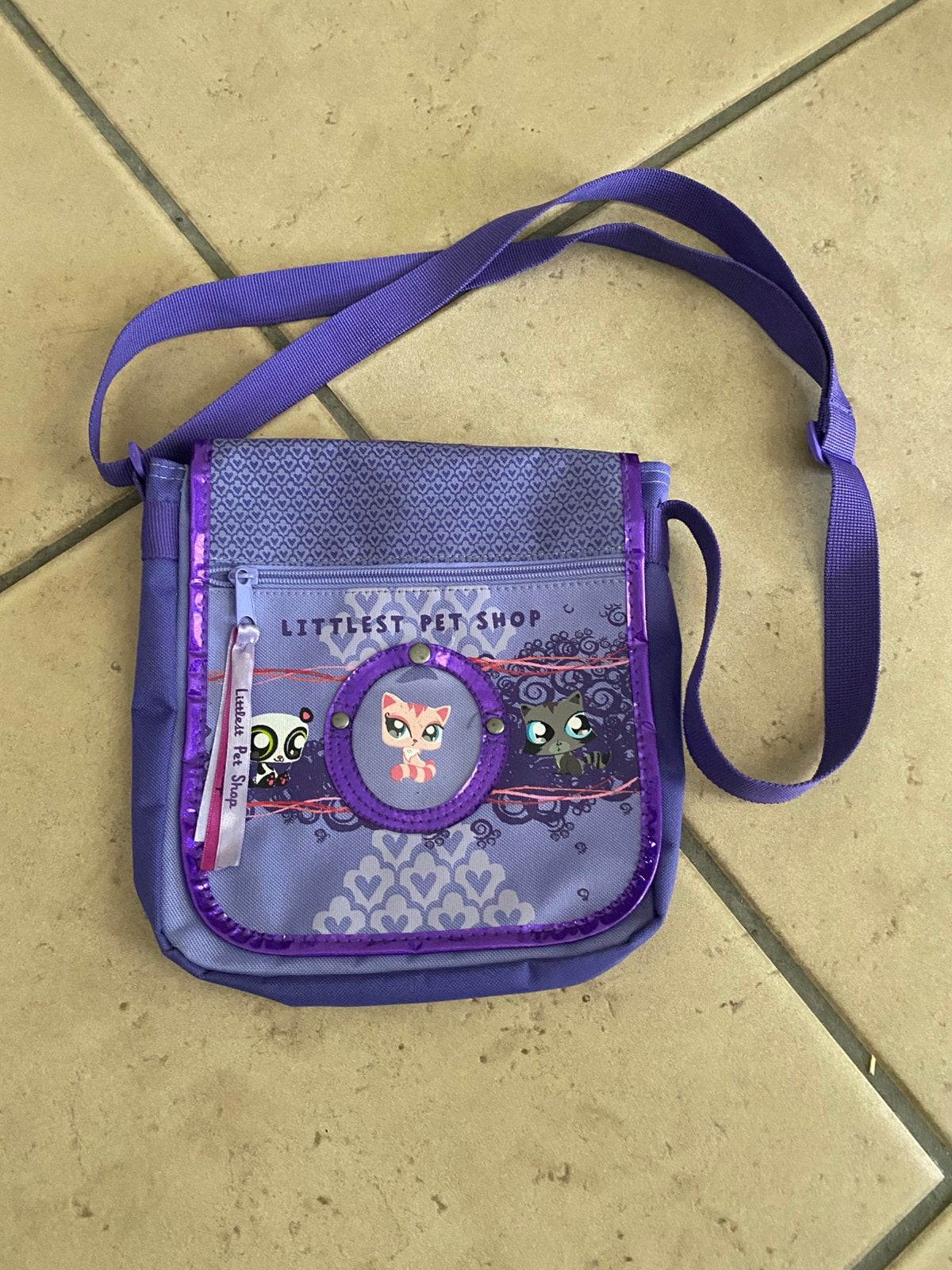 Littlest Pet Shop Schoudertasje Paars, Ophalen of Verzenden, Gebruikt