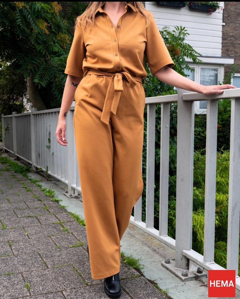 HEMA jumpsuit nieuw met kaartje – maat S, Kleding | Dames, Jumpsuits, Ophalen of Verzenden, Nieuw, Maat 36 (S), Oranje