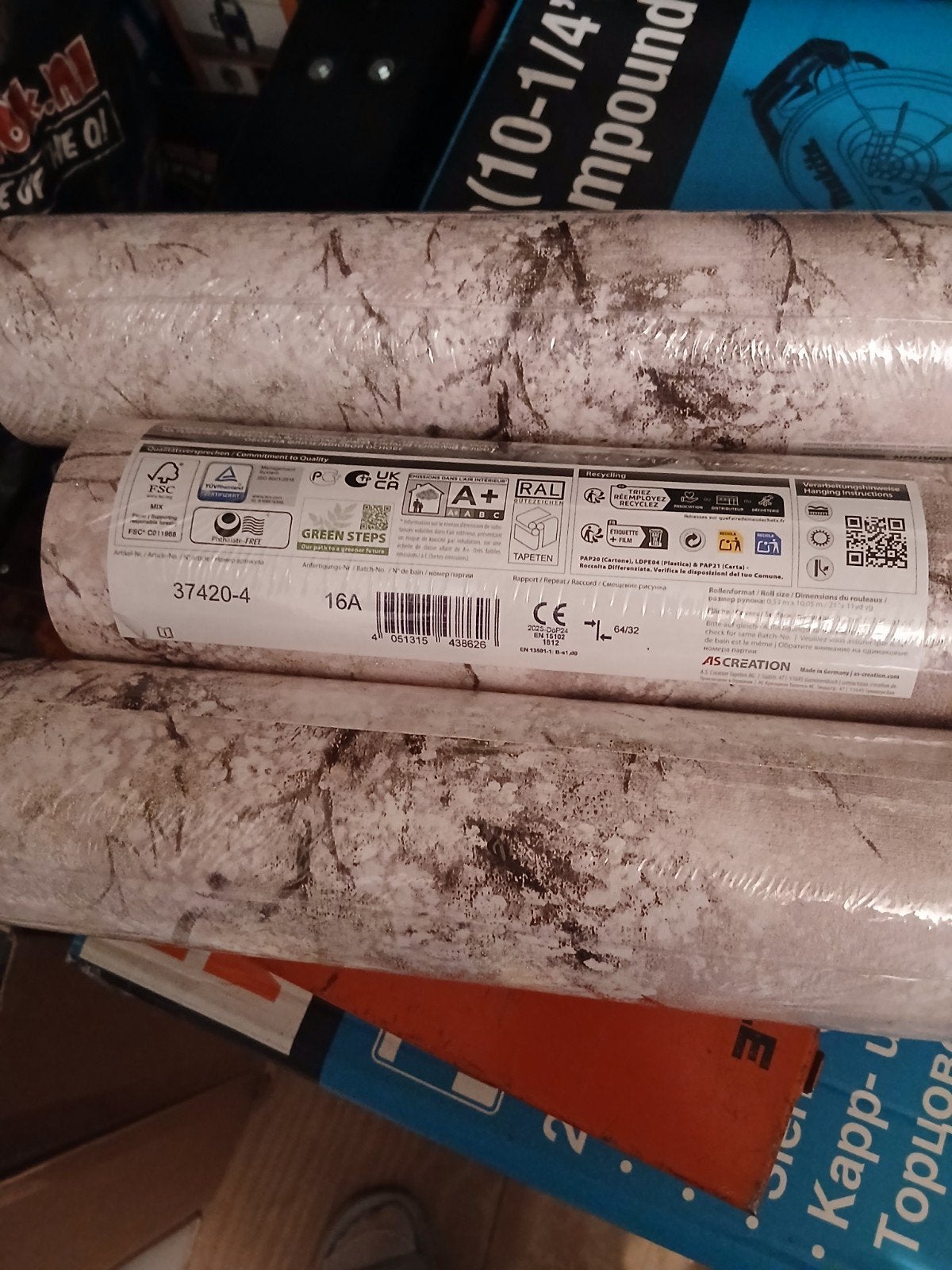 3 rollen behang, Ophalen, Minder dan 10 m², Roze