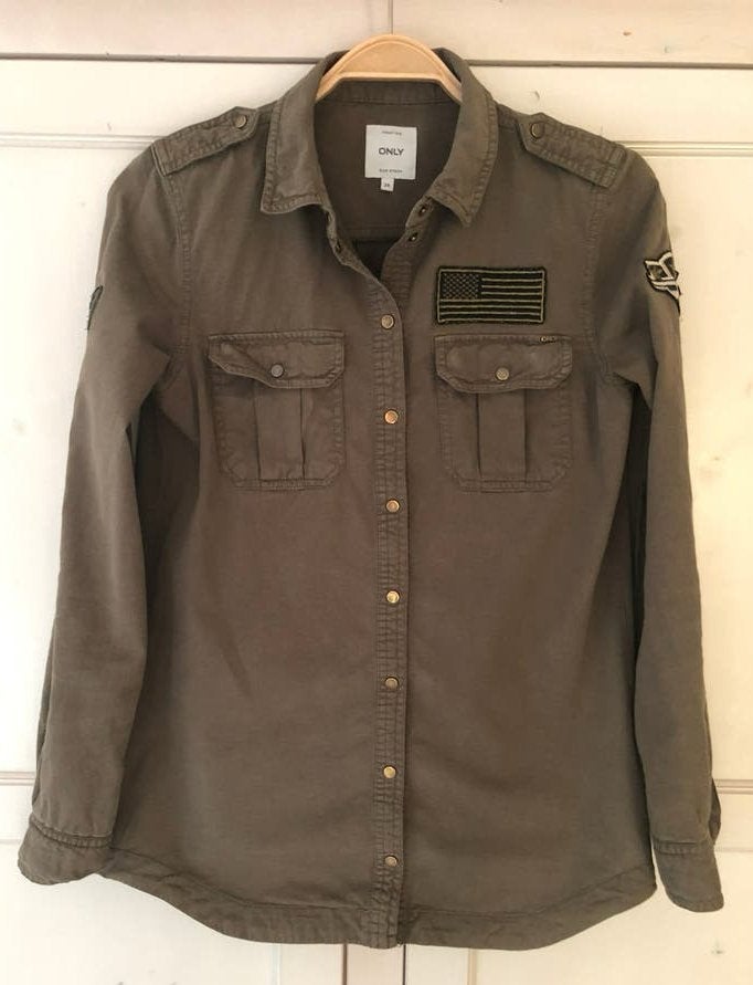 Stoere Only dames blouse maat 34 groen, Ophalen of Verzenden, Zo goed als nieuw, Maat 34 (XS) of kleiner, Groen