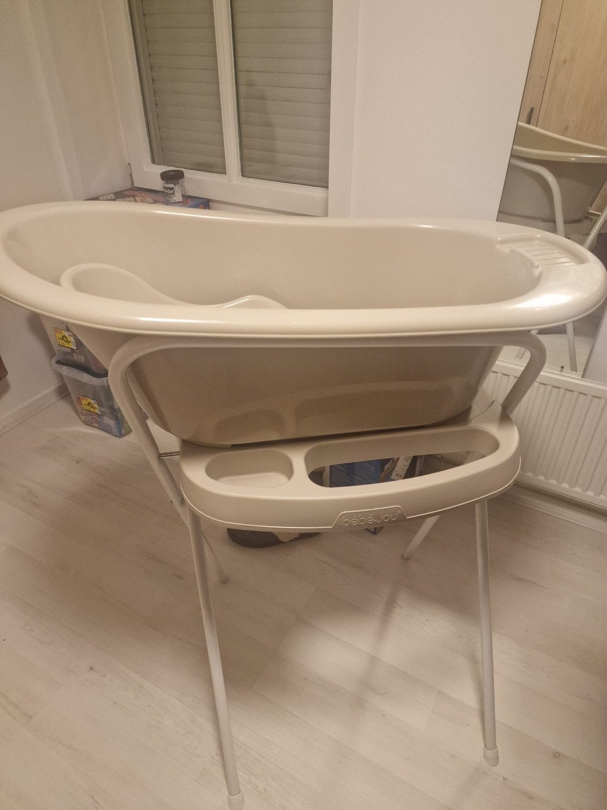 Bébé-jou babybadje met standaard, Ophalen, Gebruikt, Badje, Bébé-jou