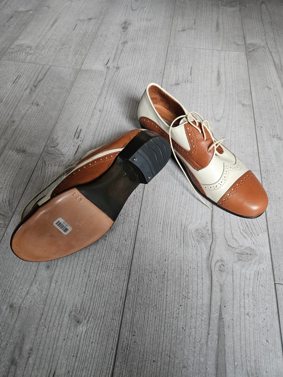 Pavo de Fuego Dansschoenen - Bruin/Wit, Kleding | Dames, Bruin, Dansschoenen, Ophalen of Verzenden, Zo goed als nieuw