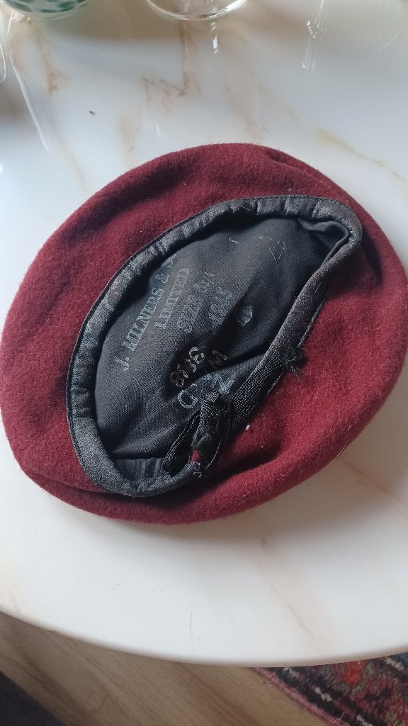 Oude baret, Ophalen of Verzenden, Landmacht, Engeland, Helm of Baret