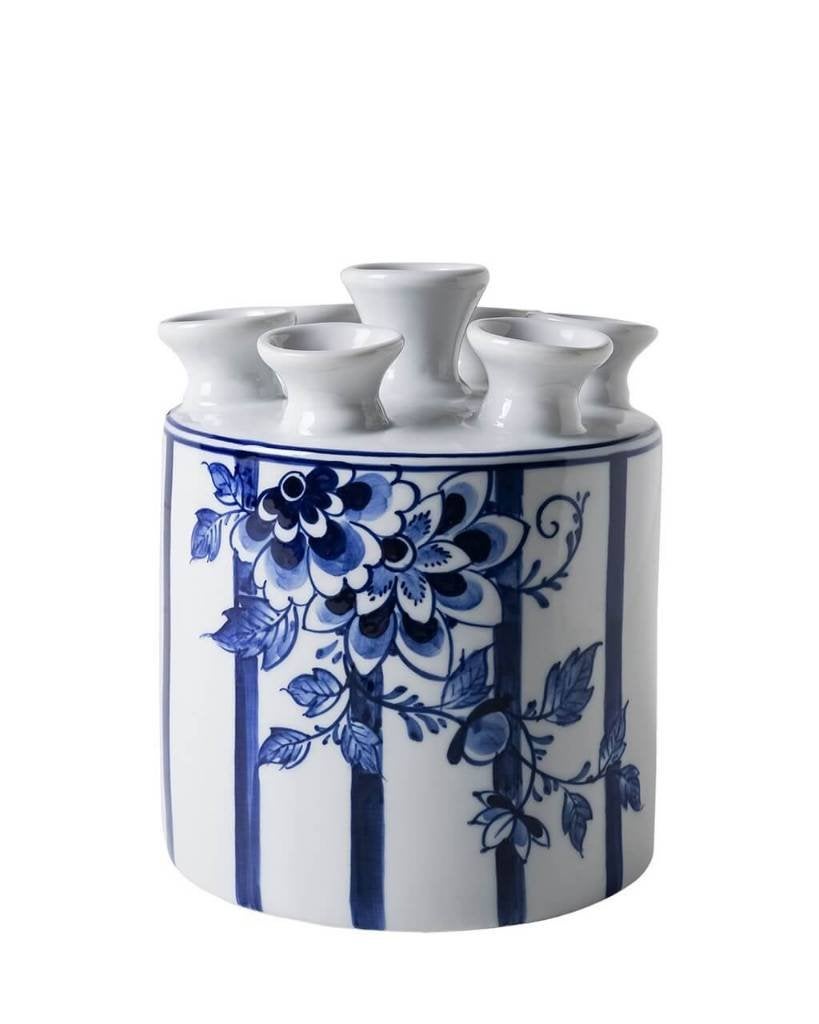 Nieuw, Heinen Delfts Blauw, Tulpenvaas Cilinder Fair Florals, Blauw, Industrieweg 7, 3881LB Putten, Info@heinendelftsblauw.nl