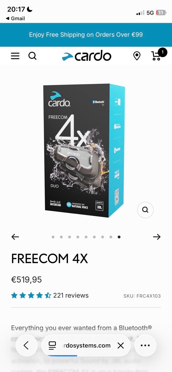 Cardo Freecom 4X duo pack, Ophalen of Verzenden, Nieuw