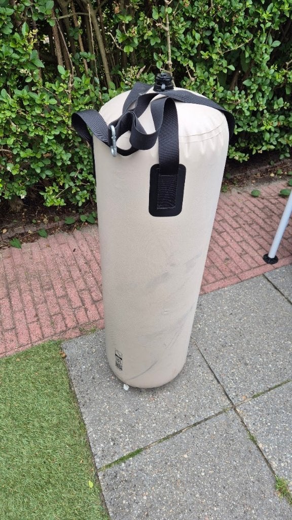 Domyos Bokszak Air Gel-technologie beige/zwart, Sport en Fitness, Boksen, Ophalen, Zo goed als nieuw, Bokszak
