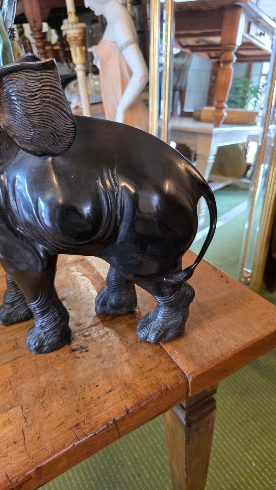 Antiek bronzen beeld van olifant, Ophalen