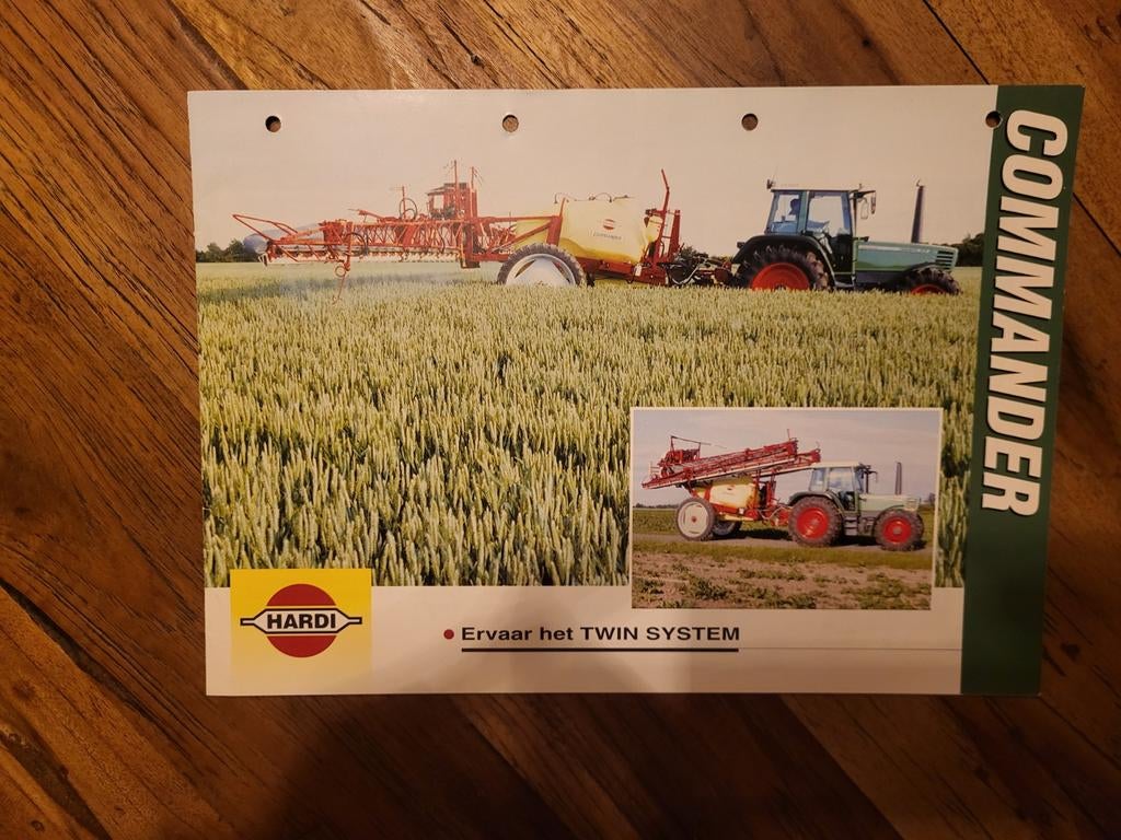tractor folder Hardi  COMMANDER, Ophalen of Verzenden, Zo goed als nieuw