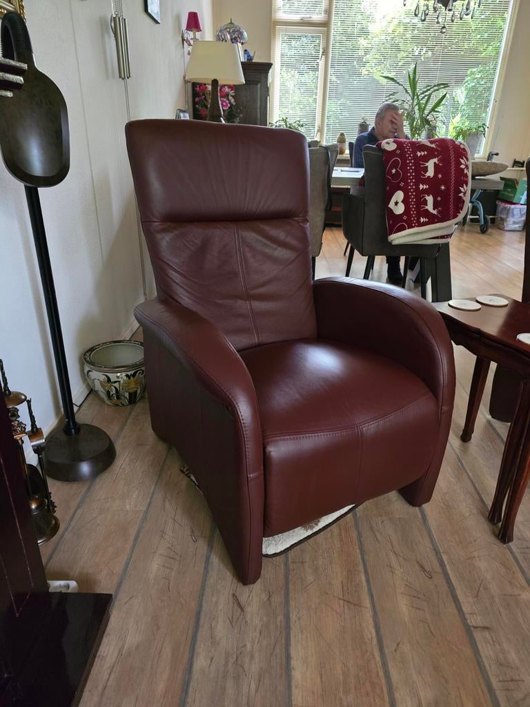 Luxe Leren fauteuils  samen weg voor €50, Huis en Inrichting, Fauteuils, Ophalen, Modern, Comfortabel, Zo goed als nieuw, 75 tot 100 cm