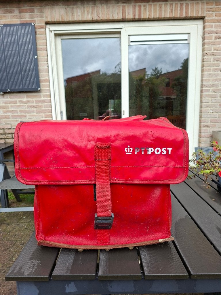 originele lederen PTT Post fietstassen, Ophalen of Verzenden, Gebruikt, Onbekend