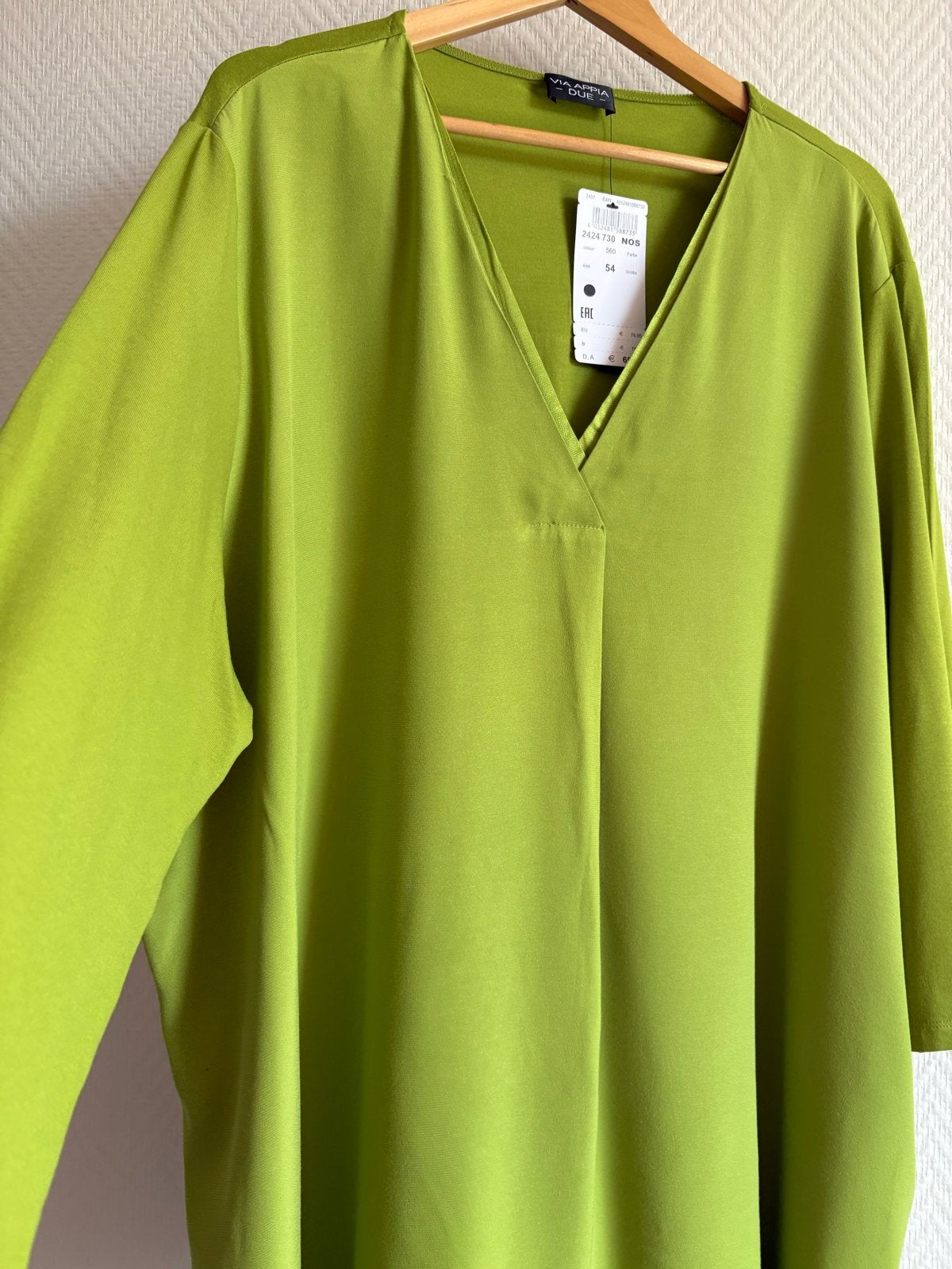 Valeria Due Blouse Groen Maat 52, Ophalen of Verzenden, Nieuw, Groen