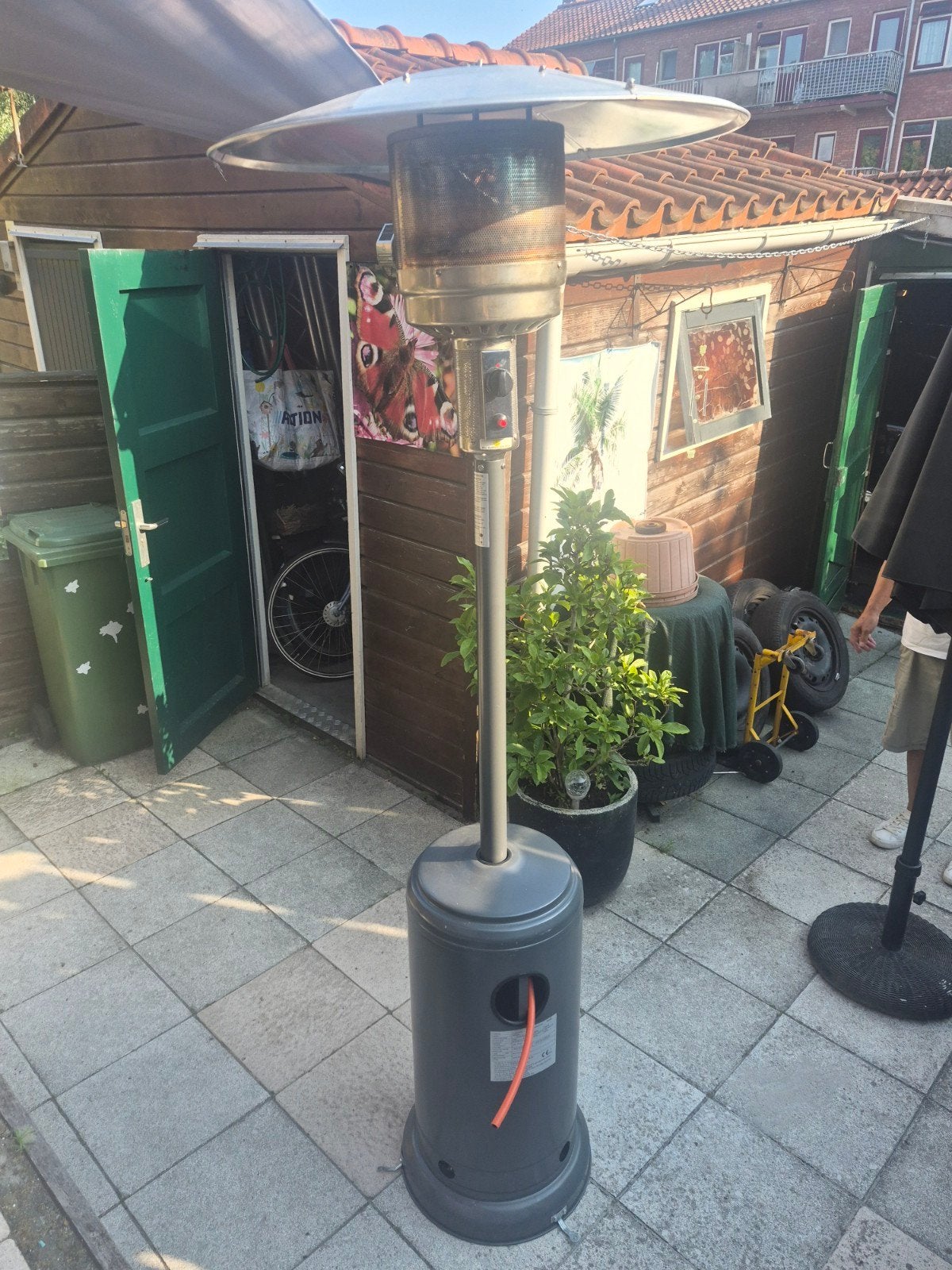 Terrasverwarmer incl. Gasfles. Nooit gebruikt., Tuin en Terras, Terrasverwarmers, Ophalen, Nieuw