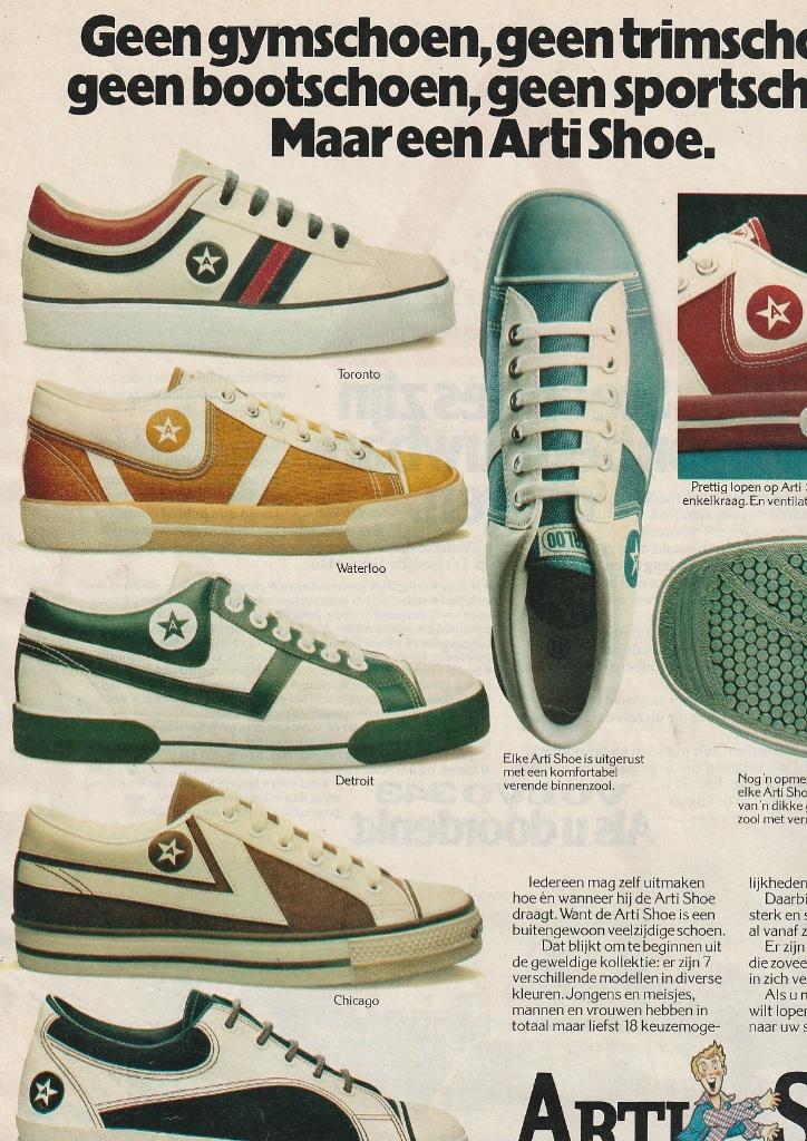 Retro reclame 1978 Arti Shoe buitengewoon veelzijdige schoen, Verzenden, Overige typen
