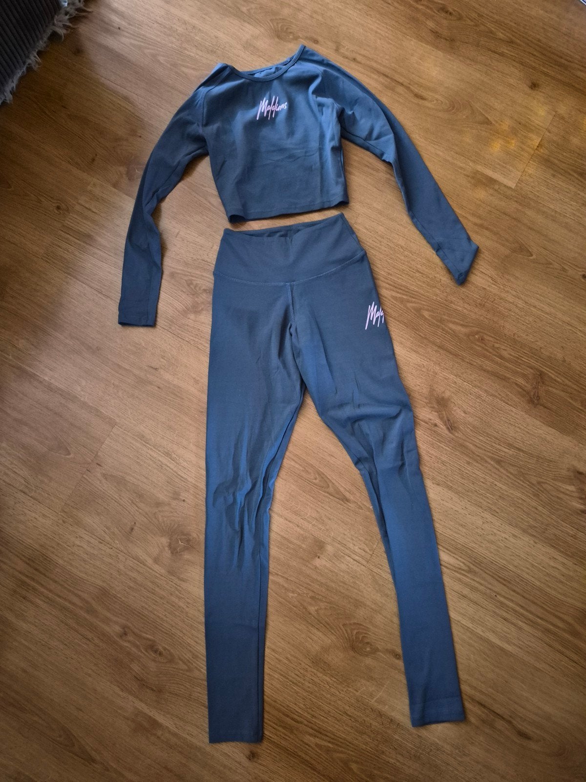 leuke sportset van malelions, Kleding | Dames, Malelions, Blauw, Ophalen of Verzenden, Zo goed als nieuw