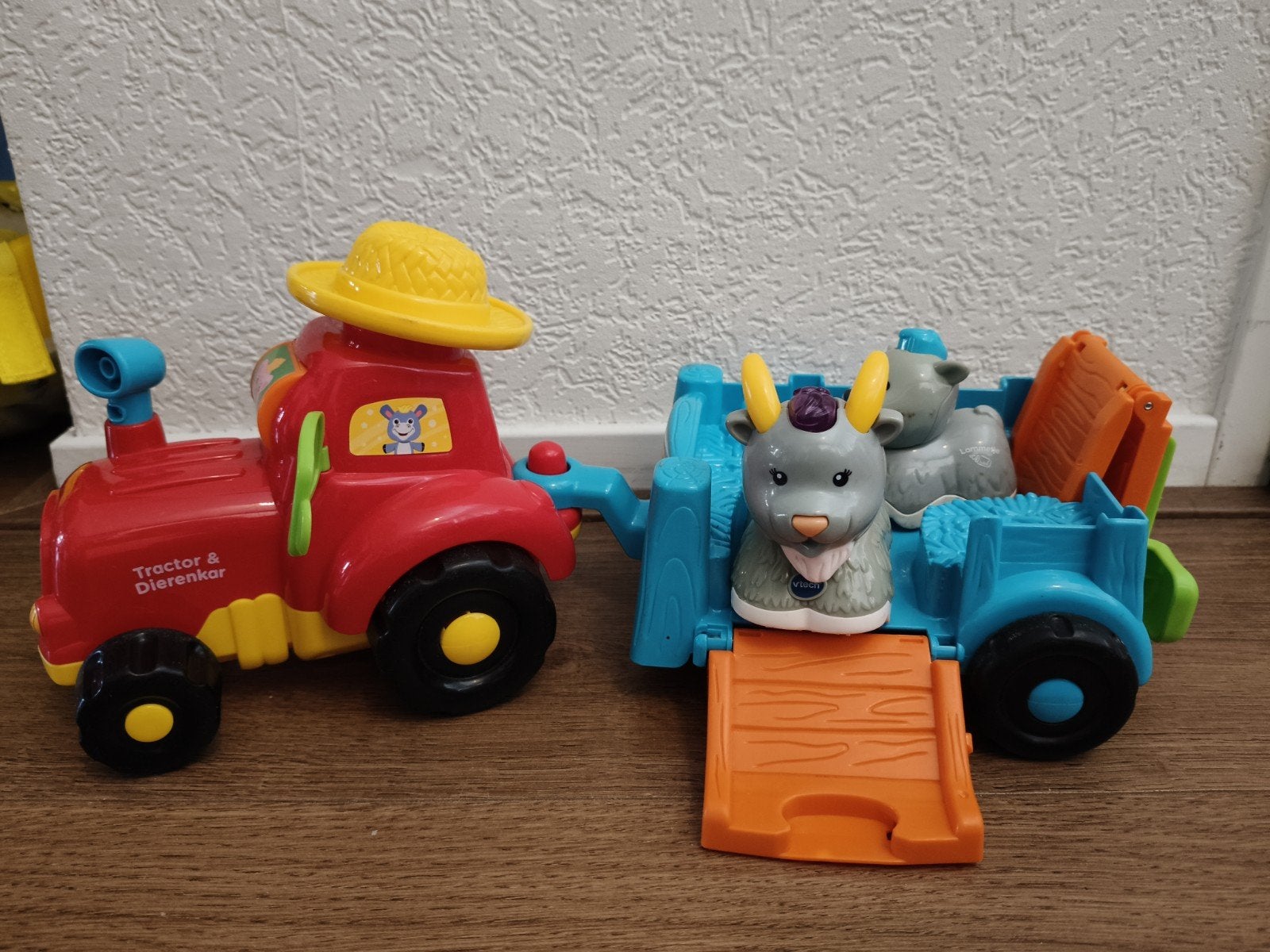 VTech Baby Boerderij tractor & dierenkarset Set, Ophalen of Verzenden, Gebruikt, Overige typen, Met wieltjes