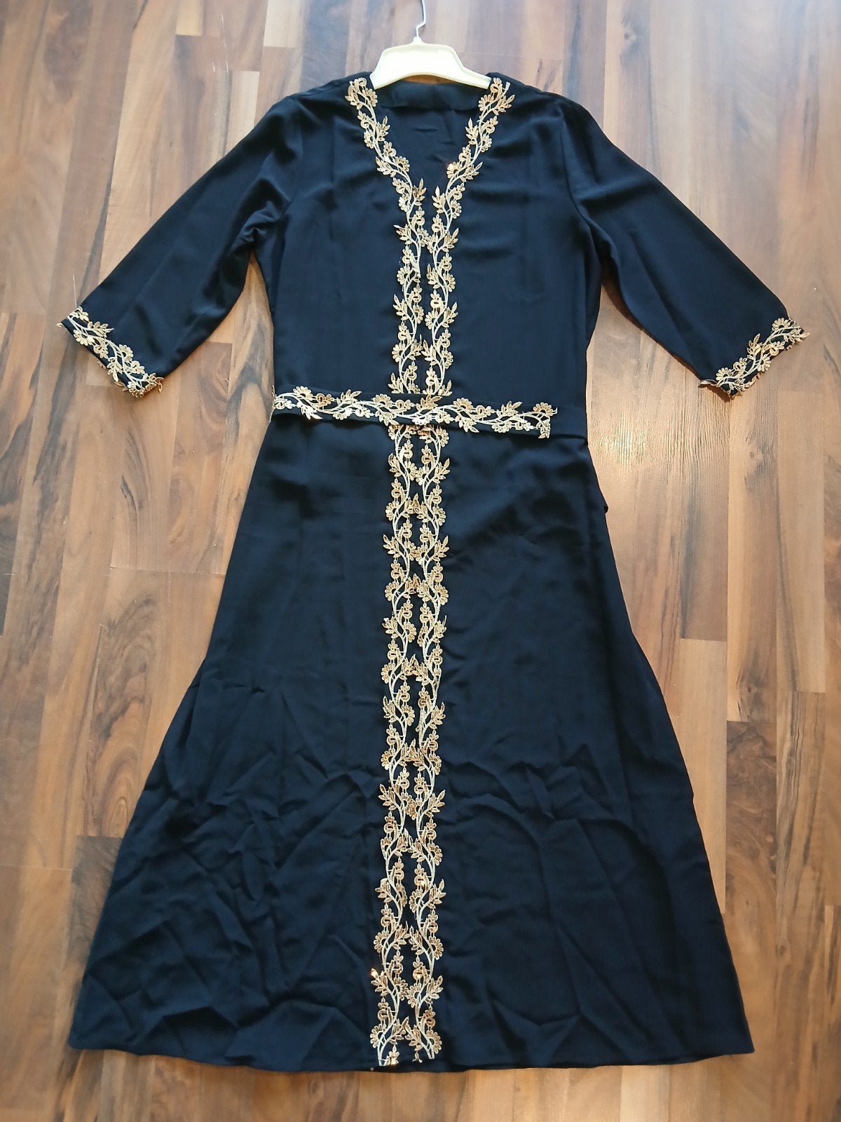 NIEUW! XL Arabische jellaba abaya kaftan jurk gouden, Kleding | Dames, Ophalen of Verzenden