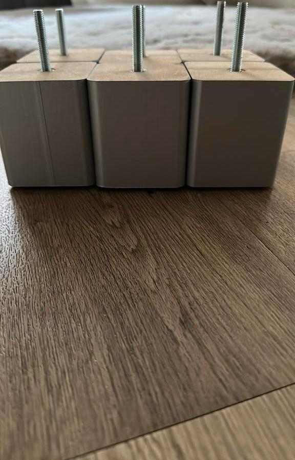Bedpoten grijs, Hout, Overige stijlen, Ophalen of Verzenden, Zo goed als nieuw