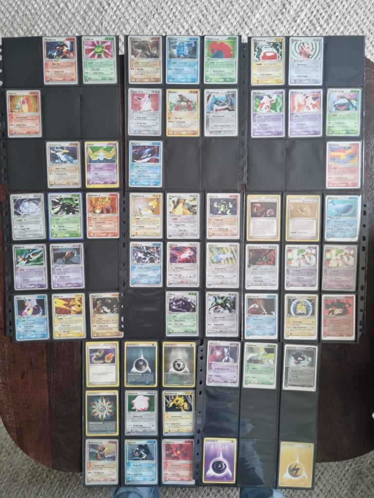 Pokemon kaarten: 7 bijna complete sets: Ex series, Ophalen, Zo goed als nieuw, Meerdere kaarten