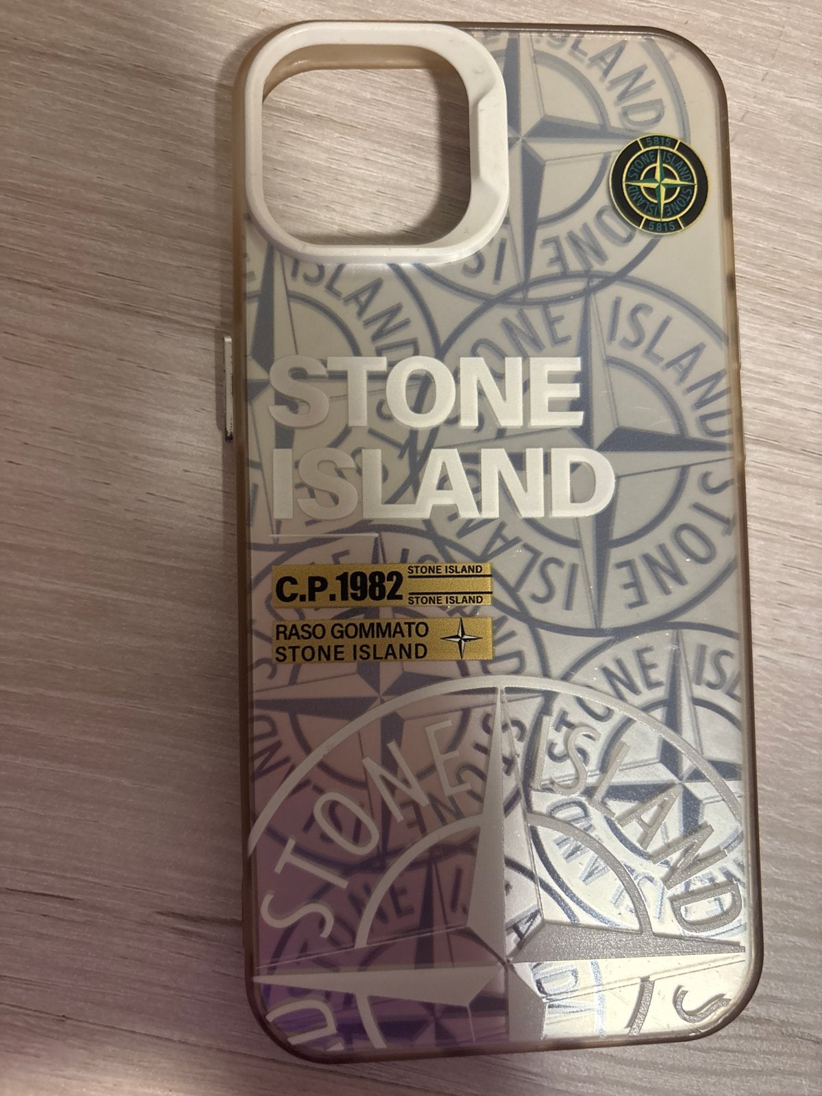 Stone Island iPhone 13 hoesje, Kunststof, Hoesje of Tasje, Ophalen of Verzenden, Meerkleurig
