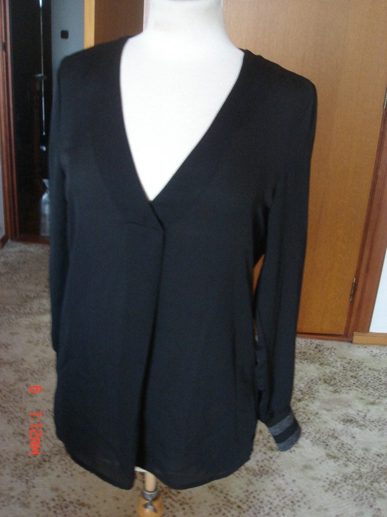 Eksept by Shoeby dunne blouse - zwart - maat 36/38, Zwart, Ophalen of Verzenden, Zo goed als nieuw, Eksept