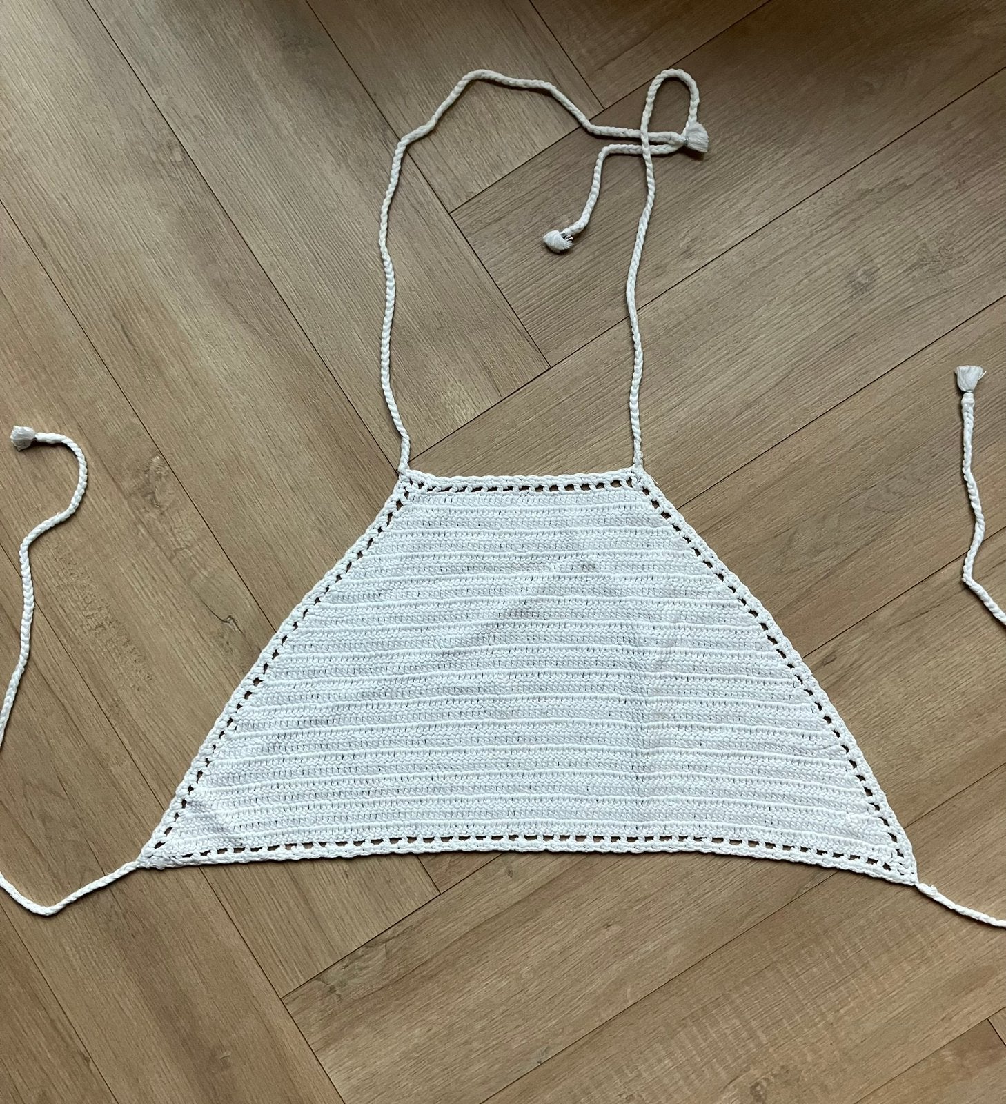 Boho ibiza style top wit gehaakt, Wit, Nieuw, Ophalen of Verzenden, Maat 36 (S)