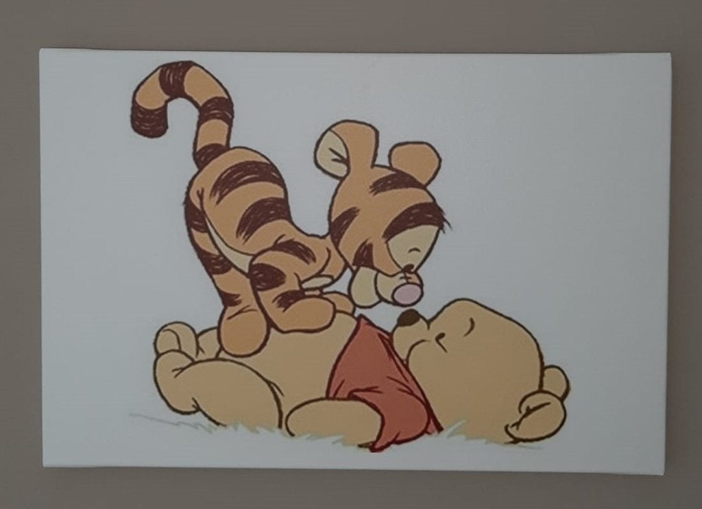 Canvas Winny the Pooh voor de babykamer, Ophalen, Zo goed als nieuw, Wanddecoratie