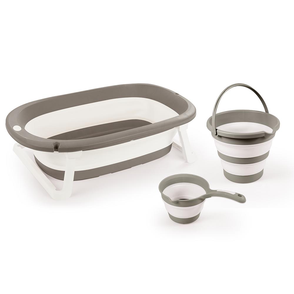 Dolu 3-in-1 Opvouwbare Baby Badset Stone Gray, Kinderen en Baby's, Overige typen, Nieuw, Ophalen of Verzenden, Dolu