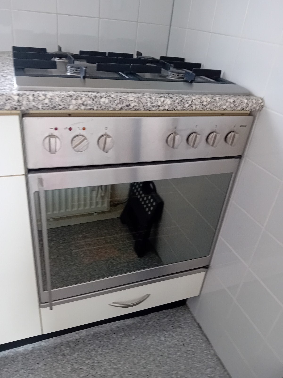 inbouw gasfornuis atag, Ophalen, Minder dan 85 cm, 4 kookzones, Zo goed als nieuw