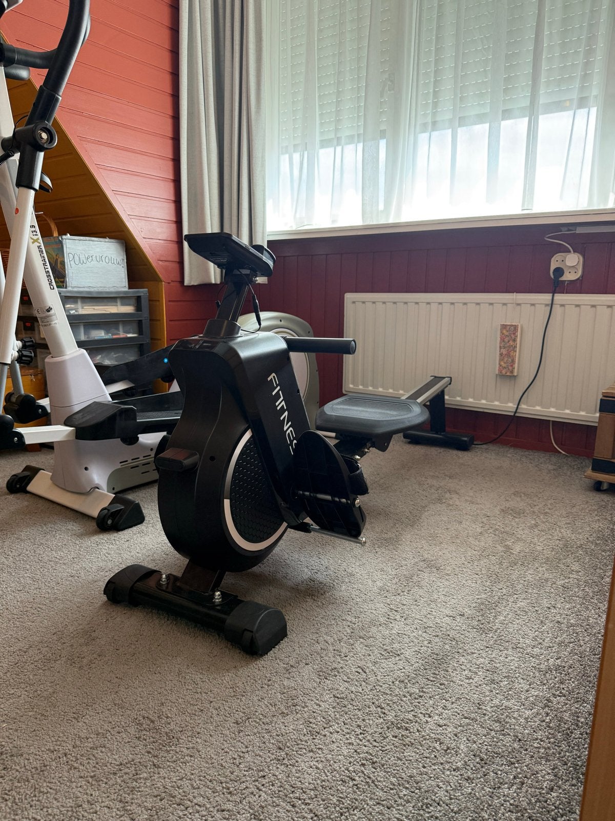 Stille Magnetische Roeitrainer met 16 Weerstandsniveaus, Sport en Fitness, Fitnessapparatuur, Nieuw, Roeitrainer, Armen, Aluminium
