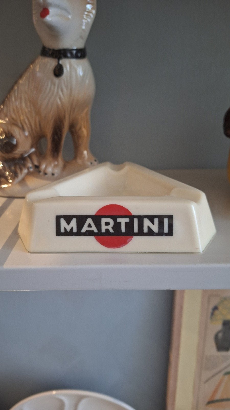 Vintage Martini asbak, Ophalen of Verzenden, Gebruikt