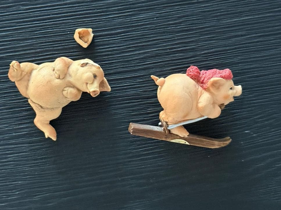 Vintage Artefice Ottanta Varkentjes Beeldjes (1988), Ophalen of Verzenden, Gebruikt