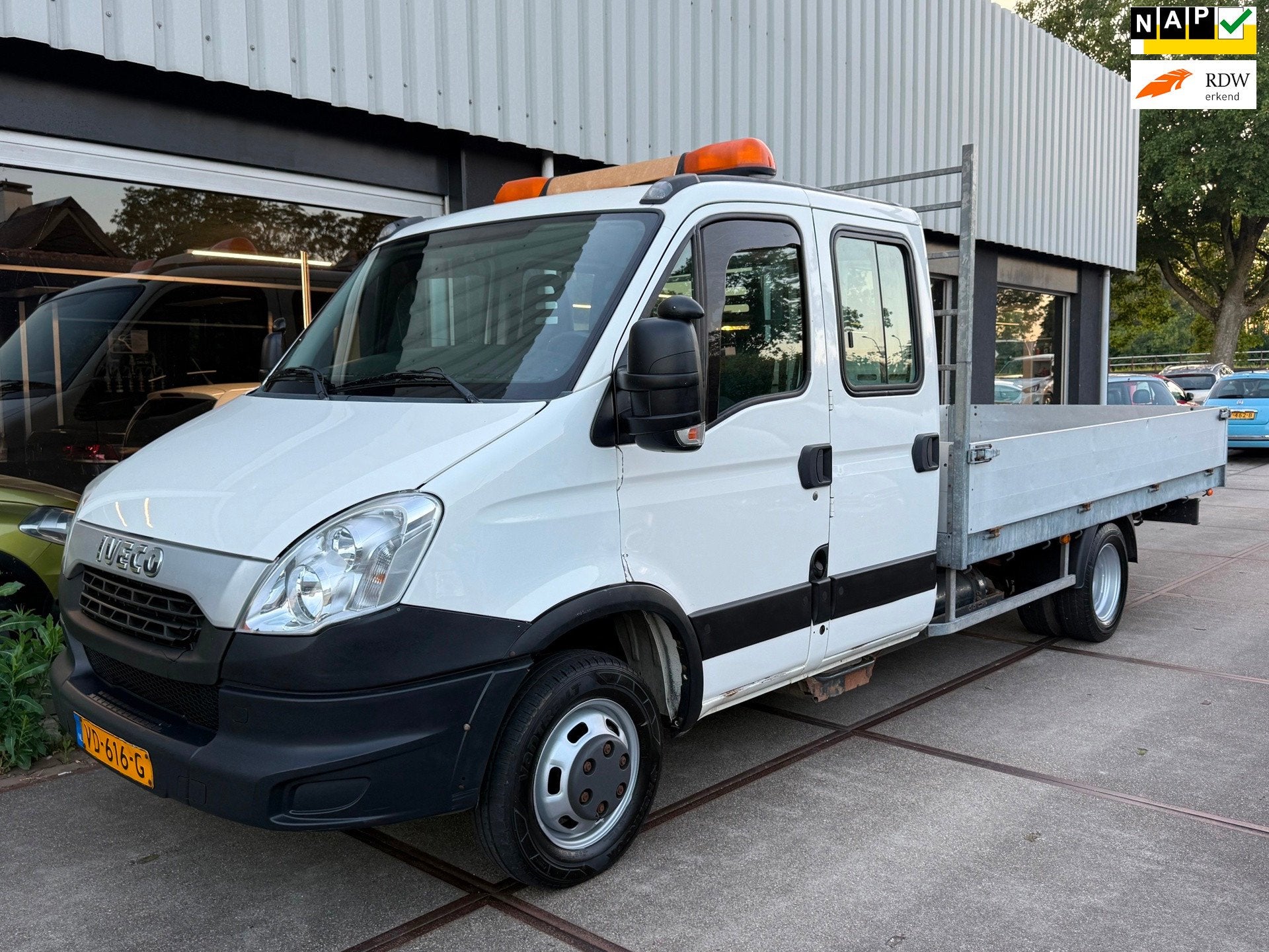 Iveco Daily 35C14GD 410 CNG 2013 PICK-UP/DUBBELLUCHT/AIRCO!, Euro 5, Gebruikt, 7 stoelen, Bedrijf