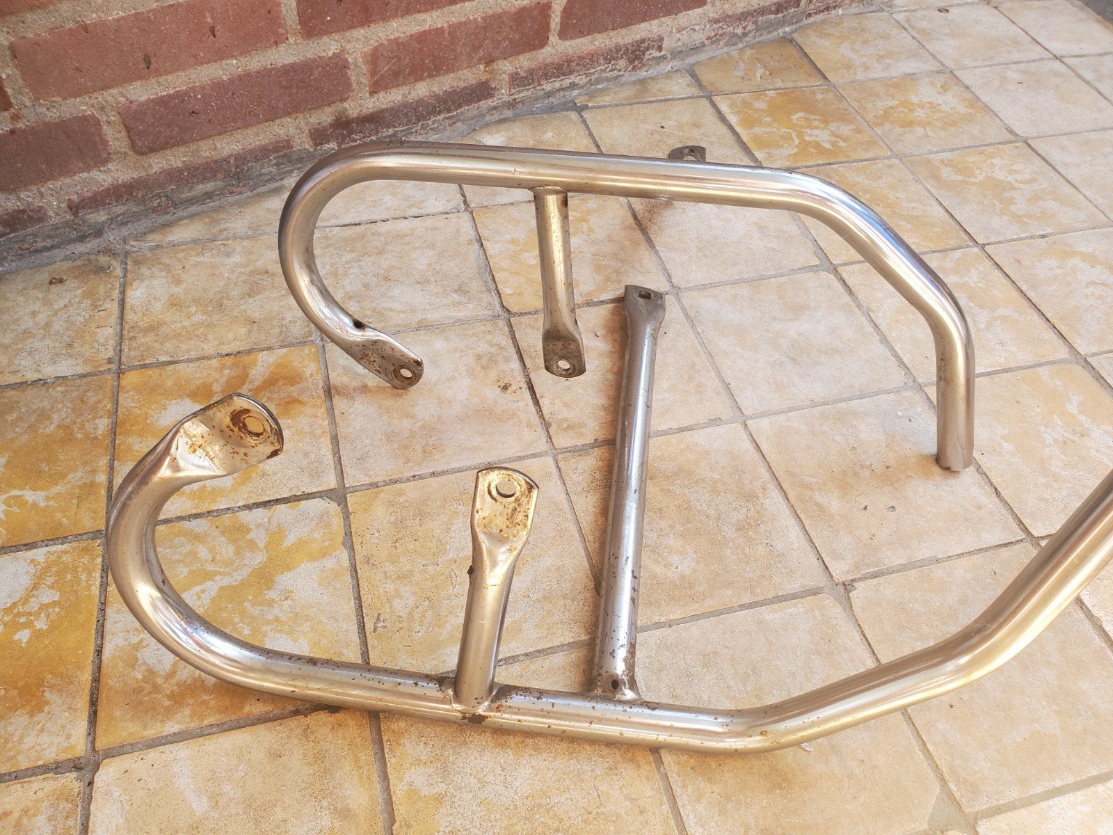 Honda cx500 motor steun beugels chroom, Ophalen of Verzenden, Gebruikt