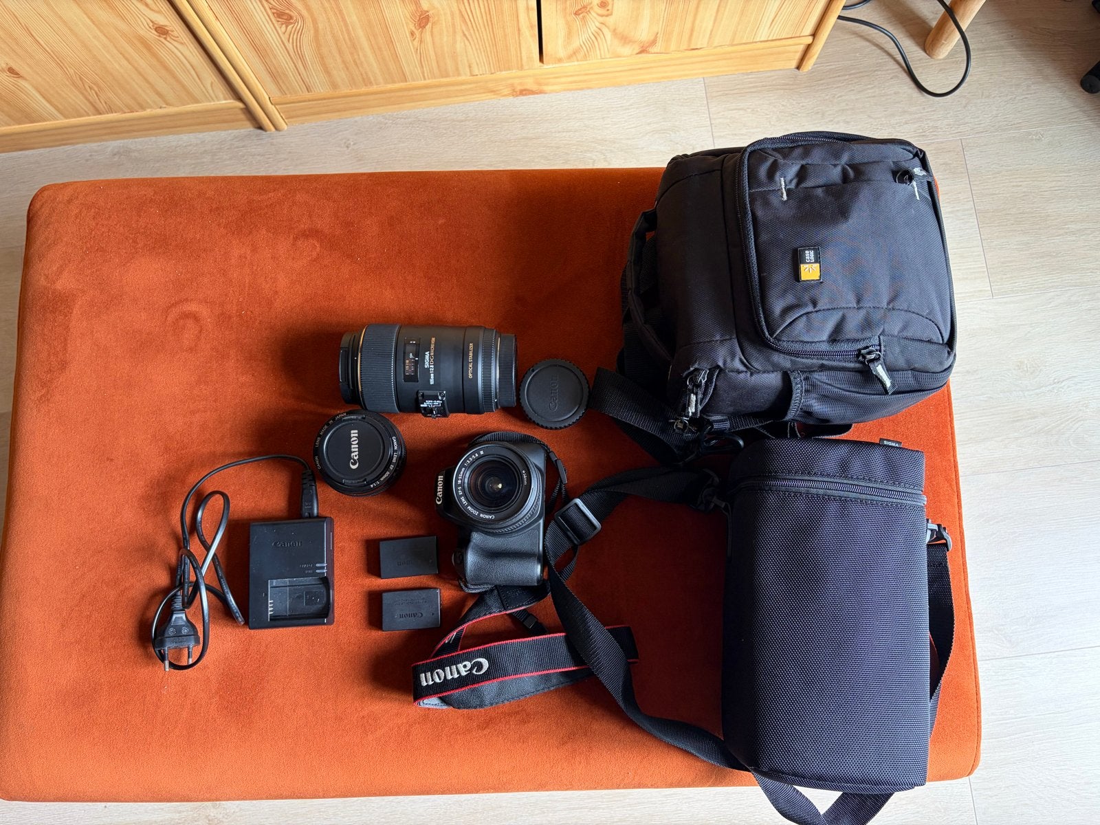 Canon EOS 200D met 3 lenzen en accessoires, Audio, Tv en Foto, Fotocamera's Digitaal, Ophalen, Gebruikt, Spiegelreflex, Canon