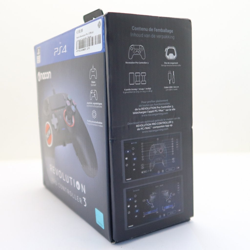 Nacon Revolution Pro 3 Official Licensed Controller | Nieuw, Nacon, Zo goed als nieuw, Support@nacon.com, Nacon
396-466 Rue de Paris
92700 Colombes
France
