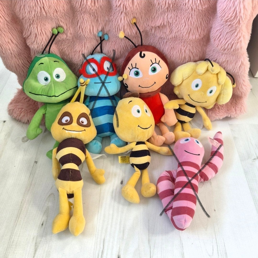 Studio 100 Maya de Bij knuffels x5, Overige merken, Overige karakters, Overige typen, Ophalen of Verzenden