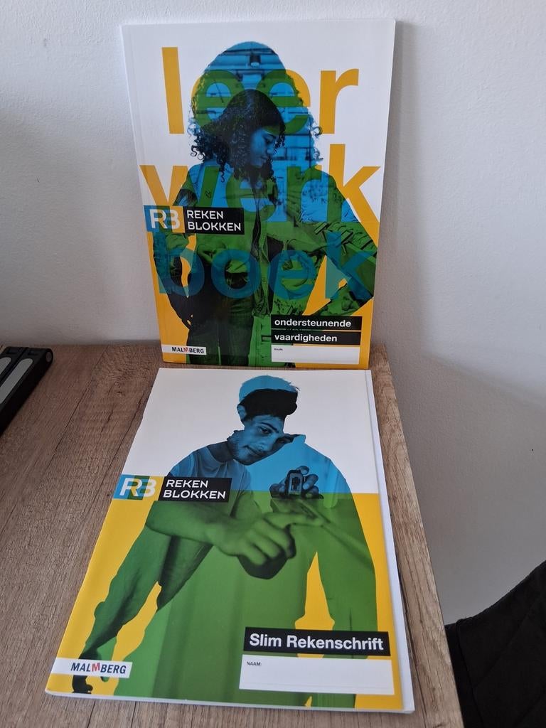 Rekenblokken R3 Leerwerkboek & Slim Rekenschrift, Boeken, Schoolboeken, Wiskunde A, Malmberg, Nieuw, Ophalen of Verzenden