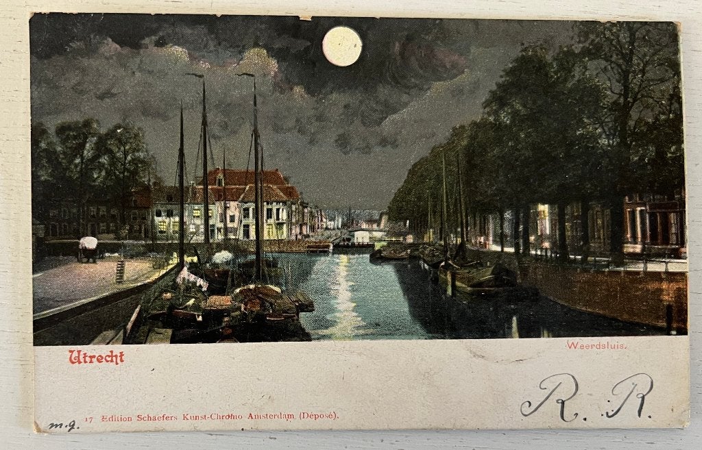 Oude Ansichtkaart  - Utrecht - Weerdsluis, Ophalen of Verzenden, Voor 1920, Gelopen, Utrecht