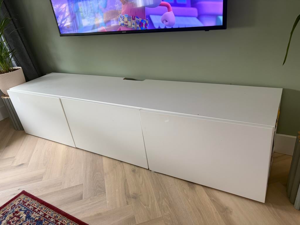 GRATIS Besta ikea tv meubel, Ophalen, Gebruikt, 25 tot 50 cm, Minder dan 100 cm