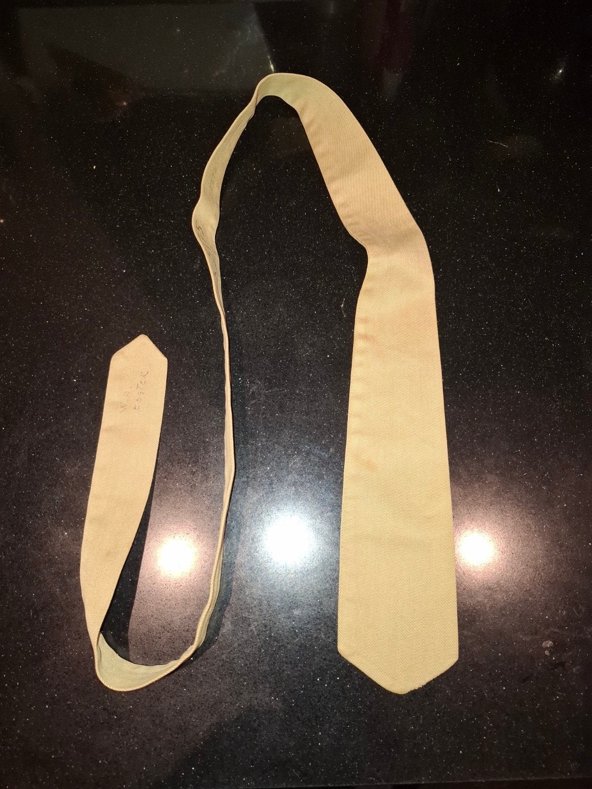 Originele US WW2 stropdas – Khaki – US Army, Ophalen of Verzenden, Amerika, Kleding of Schoenen