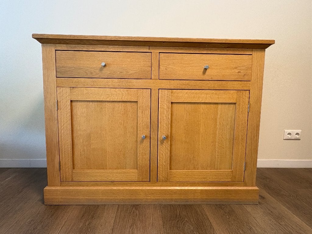 Dressoir, massief licht eiken, Huis en Inrichting, Kasten | Dressoirs, Ophalen, Gebruikt, Eikenhout, 50 tot 75 cm