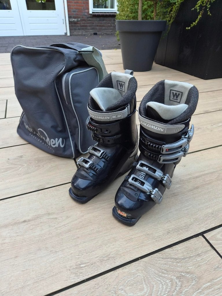 Salomon Performa 4.5 W Dames Skischoenen – Maat 39 + Tas, Ophalen, 160 tot 180 cm, Gebruikt, Schoenen