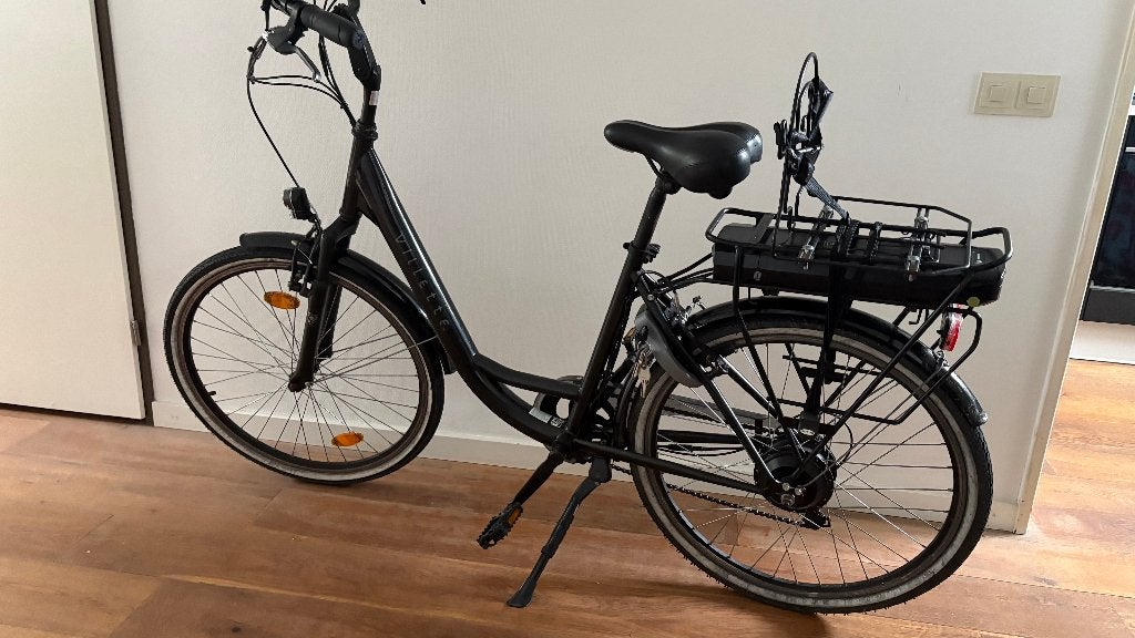 Elektrische fiets van Villette - Zwart, Gebruikt, 51 tot 55 cm, 30 tot 50 km per accu, Ophalen