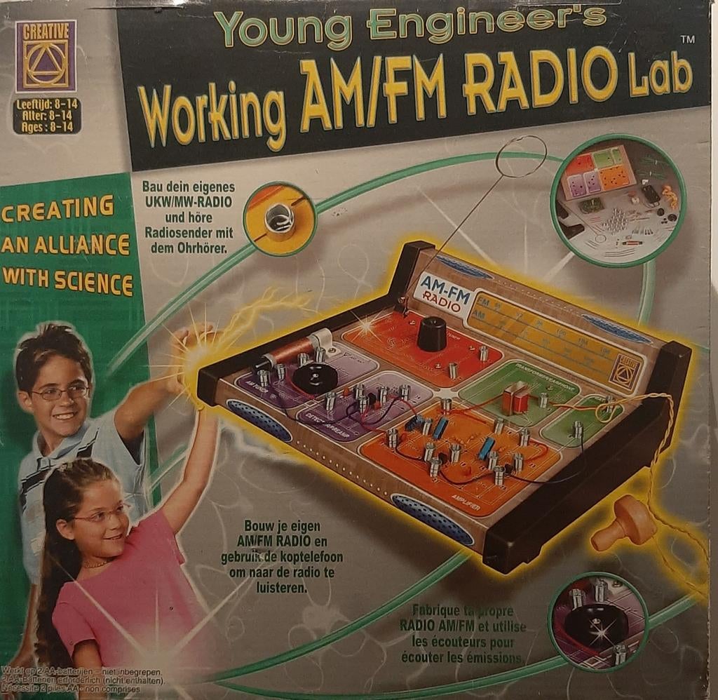 Bouwpakket AM/FM Radio Lab - Leerzaam en Leuk!, Ophalen of Verzenden, Zo goed als nieuw, Knutselwerk