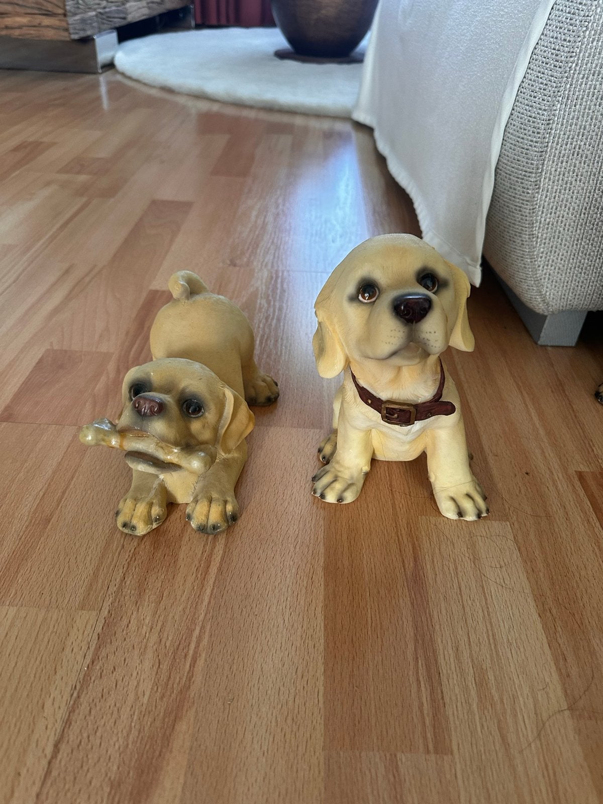 Leuke honden beeldjes - Labrador pups, Verzamelen, Beelden en Beeldjes, Ophalen, Zo goed als nieuw, Dier