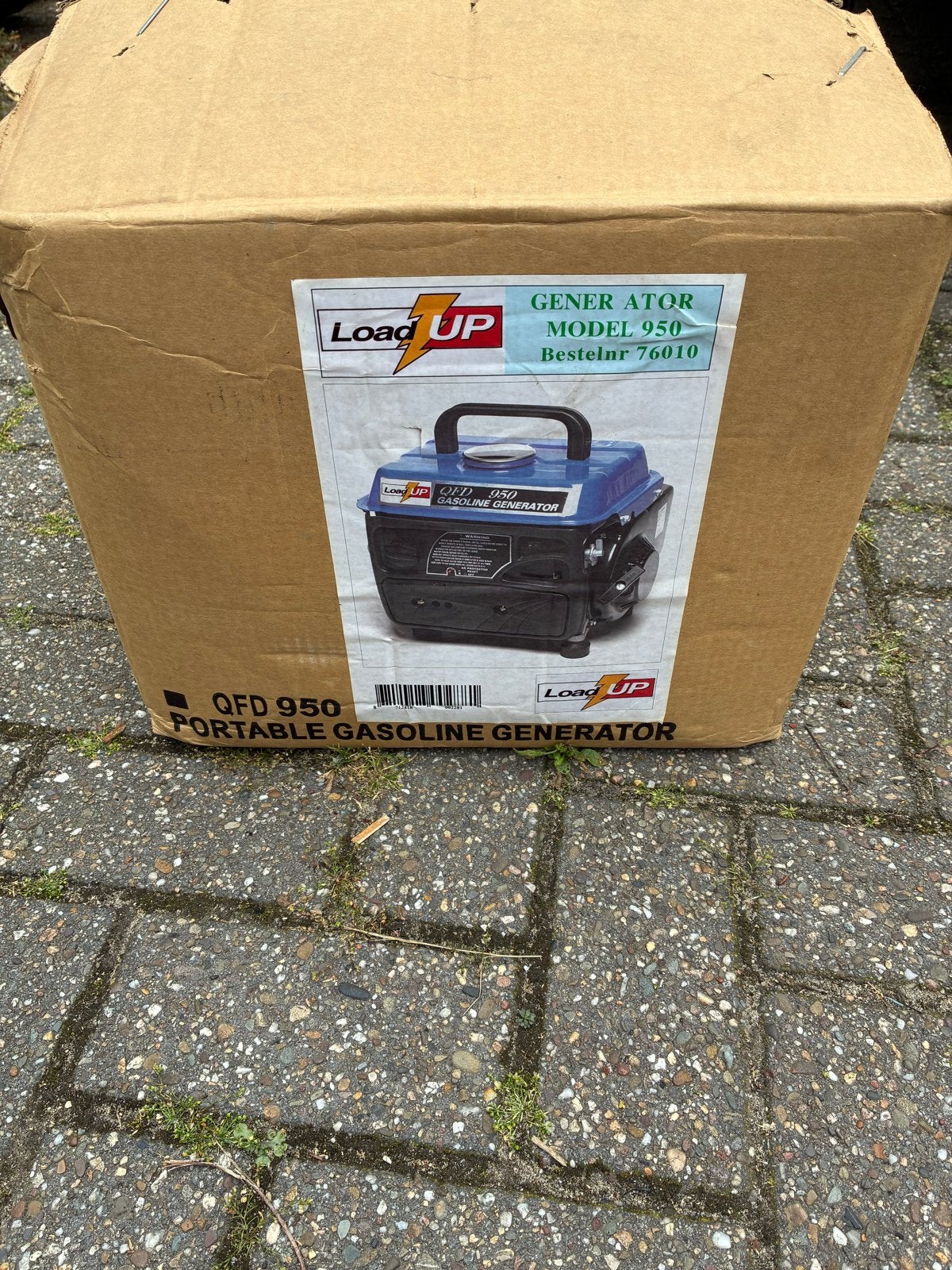Load UP QFD 950 Draagbare Benzine Generator, Ophalen of Verzenden, Nieuw