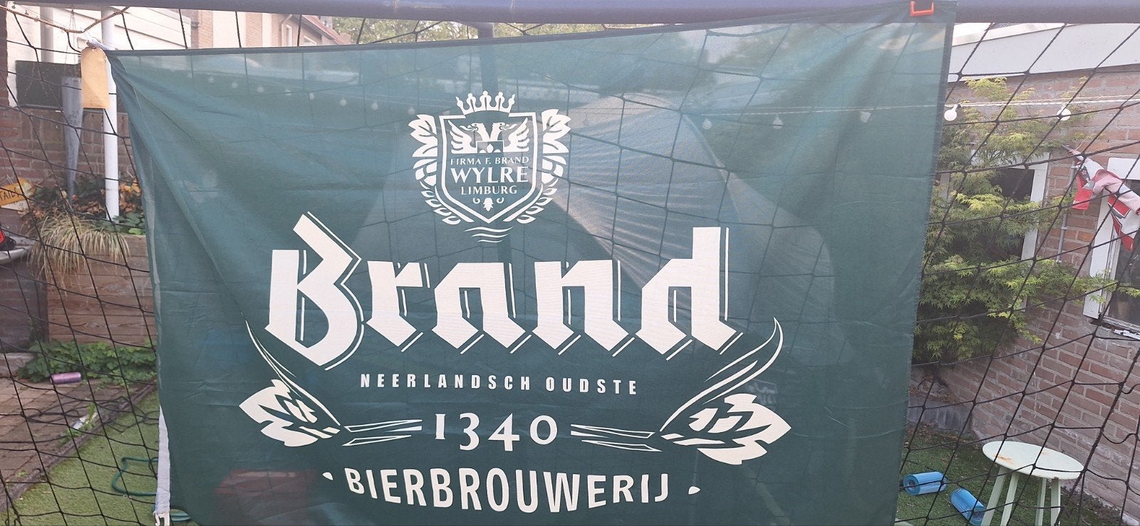 Brand bier vlag 96x148cm (3525), Ophalen of Verzenden, Zo goed als nieuw, Brand